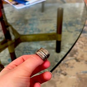 Lena platero sterling silver feather ring